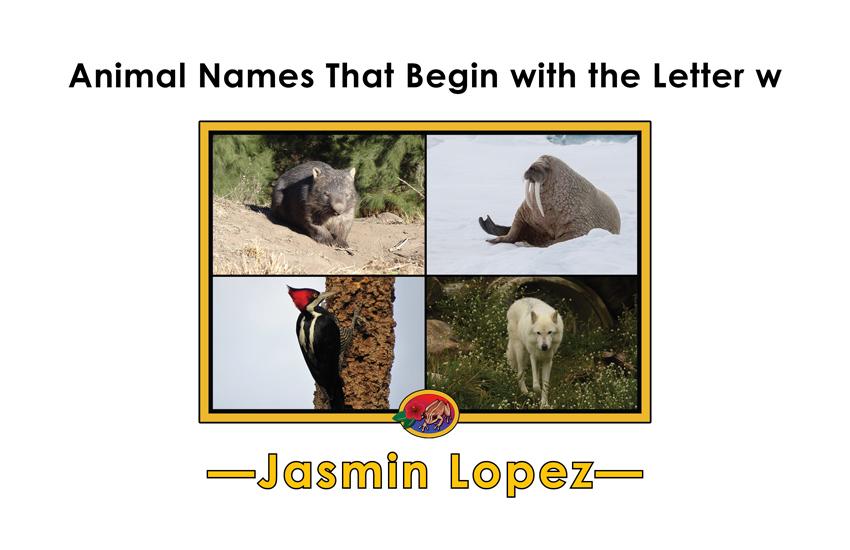 Animal Names That Begin with the Letter w: Animal Names That Begin with the Letter w: